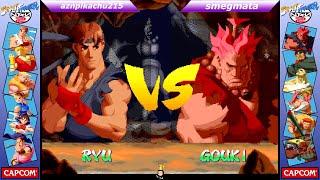 Fightcade- Street Fighter Alpha 2 Online Casuals - aznpikachu215 (USA) vs. smegmata (USA)