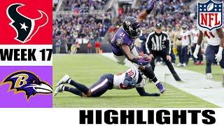 Baltimore Ravens Vs. Houston Texans [WEEK 17] FULL GAME 1st -Qtr Highlights NFL l Season 2024