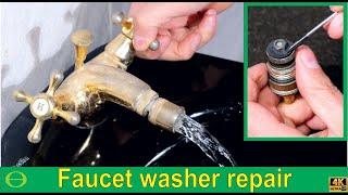 How to fix a faucet / tap that has very low water flow - tap washer replacement