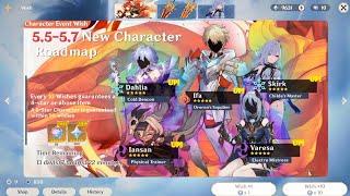 NEW UPDATE!! Changed 5.5 To 5.7 New Characters LINEUP! Skirk, Varesa - Genshin Impact