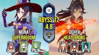 C6 Mona Superbloom & C1 Dehya Heatstroke | Spiral Abyss 4.8 | Genshin Impact