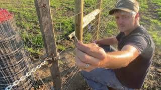 How Do You Wrap Woven Wire Fence Around A Corner Post? I Will Show You