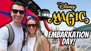 Cruising on the DISNEY MAGIC! | Embarkation Day, Inside Stateroom Tour, Sail-A-Wave | Day 1