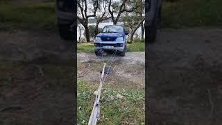 testing electric winch 12v 3500LB for rescue. ‎@DaihatsuOfficial   .