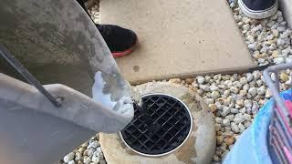 pouring water down the drain while africa by toto plays for 300 subs