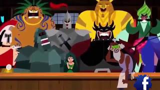 Da Sam Moo Rah, The Bar, and Demongo   Ashi learns of Jack's Noble Tales   Samurai Jack S5E6