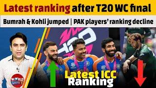 ICC ranking after T20 World Cup 2024 final: Bumrah & Kohli jumped | PAK players’ ranking decline