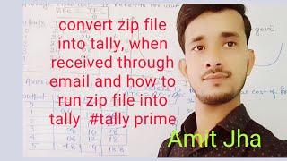 how to convert zip file to tally|| how to use zip file tally