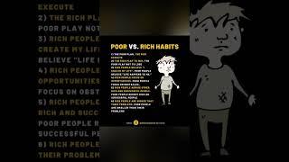 Poor mindset vs Rich mindset