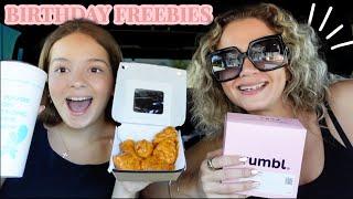 Getting my Birthday  Freebies | Sister Forever