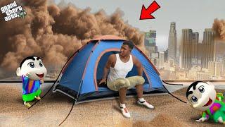 Shinchan Pinchan & Franklin Live In Tent To Survive Sandstorm In GTA 5!