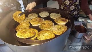 台灣夜市小吃-宜蘭義豐蔥油派 Taiwanese night market -Flaky scallion pancake