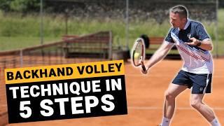 Tennis Backhand Volley Technique - 5 Checkpoints For Precise Volley Control