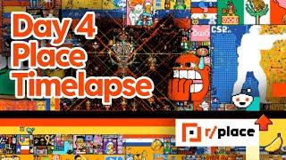 Official r/place canvas timelapse: day 4