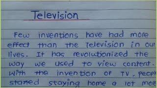 Essay on Television | Write 100 word essay on Television in English | English essay on Television