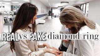 Testing My REAL vs FAKE Diamond Ring on Strangers!