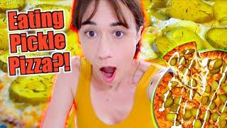 MAKING A PICKLE PIZZA! 
