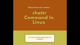 chattr command in Linux