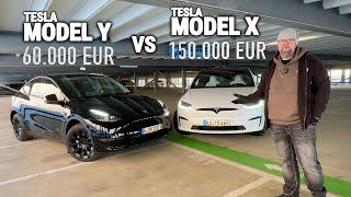 TESLA MODEL X PLAID VS TESLA MODEL Y LR MATERIALIEN UND VERARBEITUNG 