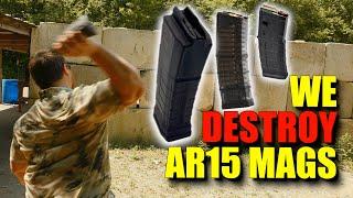 Destroying AR15 Mags for SCIENCE