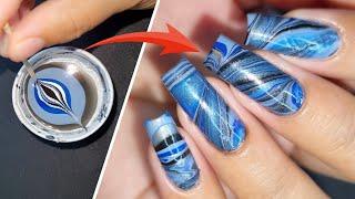 Water Marble Nailart tutorial in Hindi ||वॉटर मार्बल नेलआर्ट कैसे करें? || Tejasvini valvi