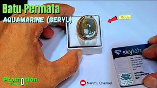 PROMOSI BATU PERMATA AQUAMARINE BERYL CABOCHON