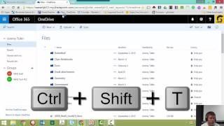 CTRL+Shift+T Tab Recovery in Google Chrome