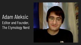 Gastroetymology Today - Adam Aleksic, The Etymology Nerd