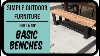 Super Easy DIY Outdoor Benches