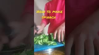 How to Make Spinach fast simple recipe @MeroNepaliKitchen@happycooking120180