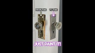 How To Paint Door Hardware #shorts