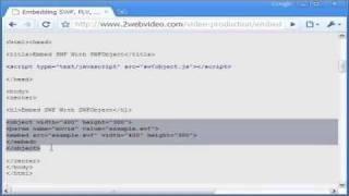 Embed Codes For SWF, FLV, MP4 Videos In Any Webpage