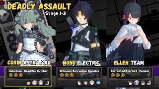 Deadly Assault Stage 1-3 Corin Harumasa Ellen | Zenless Zone Zero v1.5