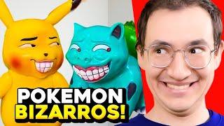 Reagindo aos Brinquedos FALSOS de POKEMONS kkkkkkkkk | Dearo e Manu