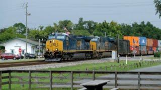 Railfanning in Folkston, GA - including Amtrak 184 on 92, & an ex-SCL SD40-2 Leading Q441 - 8/7/2020