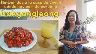 Dakgangjeong, comida favorita de K-POP | Pollo frito cubierto con salsa dulce y picante tipo coreano