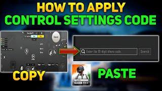 Bgmi Control Code Apply Kaise Kare How To Copy Paste Layout Controls And Sensitivity Code In Bgmi
