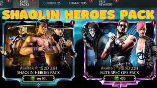 NEW Discounted Souls PACK | Shaolin Heroes Pack. MK Mobile