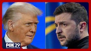 Trump hosts Ukrainian President Volodymyr Zelensky at White House | FULL MEETING