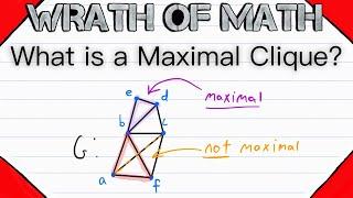 What is a Maximal Clique? | Graph Theory, Cliques, Maximal Cliques