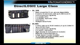 Selecting a PLC - General PLC Knowledge - Part 3 from AutomationDirect