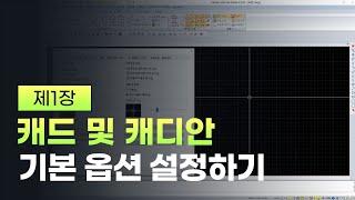 [캐드 기초 1장] 캐드 및 캐디안 기본 옵션 설정하기