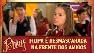 Filipa é desmascarada na frente dos amigos | As Aventuras de Poliana