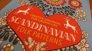 Scandinavian Folk Art | Coloring Book Walk Through