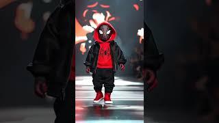 Baby Fashion Show with Spiderman#baby #babyfashion #aiart