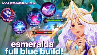 ESMERALDA WITH FULL BLUE BUILD! - CONCENTRATED ENERGY + WISHING LANTERN | Valesmeralda | MLBB