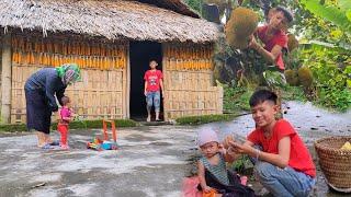 The boy who picked jackfruit and sold it was so happy that he had enough money to buy fish