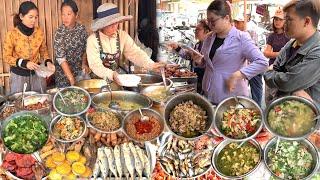 The World of Delicious Street Food at Kampuchea Krom Street - Cambodian Routine Food & Lifestyle