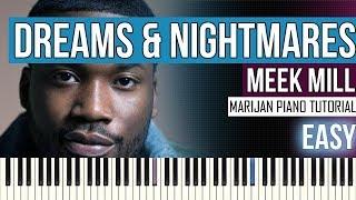 How To Play: Meek Mill - Dreams And Nightmares (Intro) | Piano Tutorial EASY + Sheets