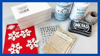 Winter Decor DIY || Dollar Tree Wooden Crate || Just 1 Quick Craft